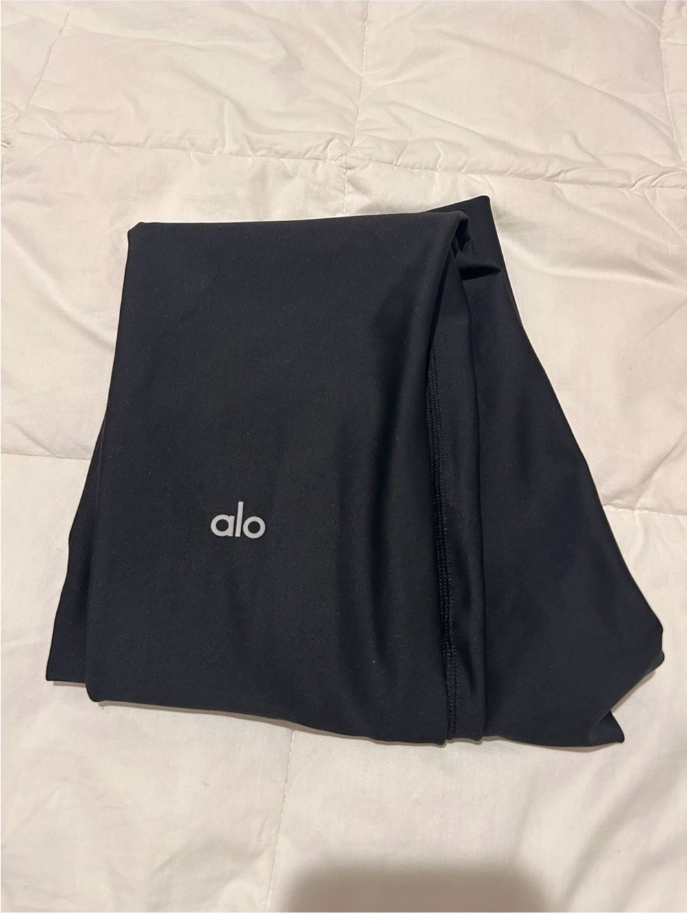 ALO Yoga Black High-Waist Leggings with Logo - Picture 3 of 3